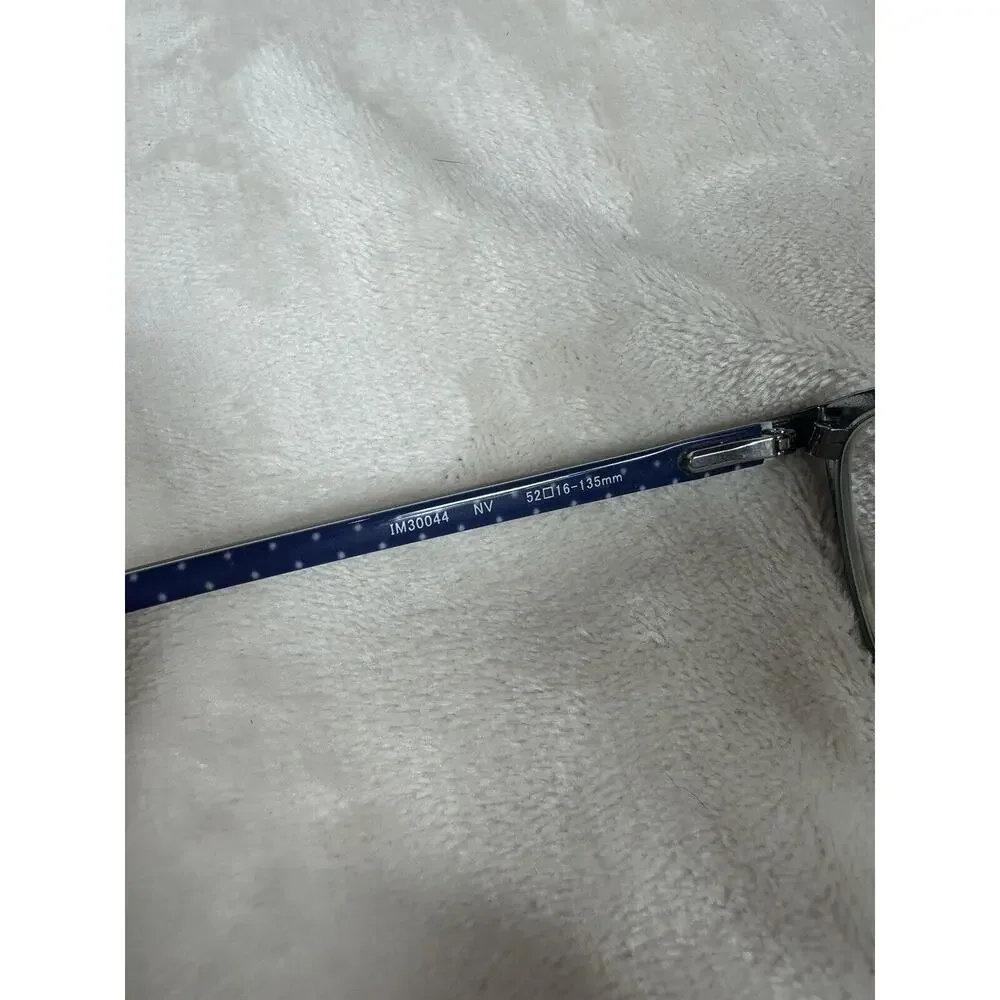 Isaac Mizrahi IM30044 Navy Womens Cat Eye Full Rim Eyeglasses 52-16-135‎